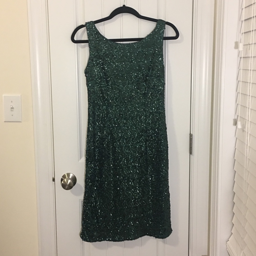 Hunter Green sequence dress